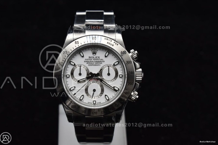 V White Best 1:1 WeatherProof SS on Bracelet Edition Daytona QF Dial 116520 771 SA4130 0414
